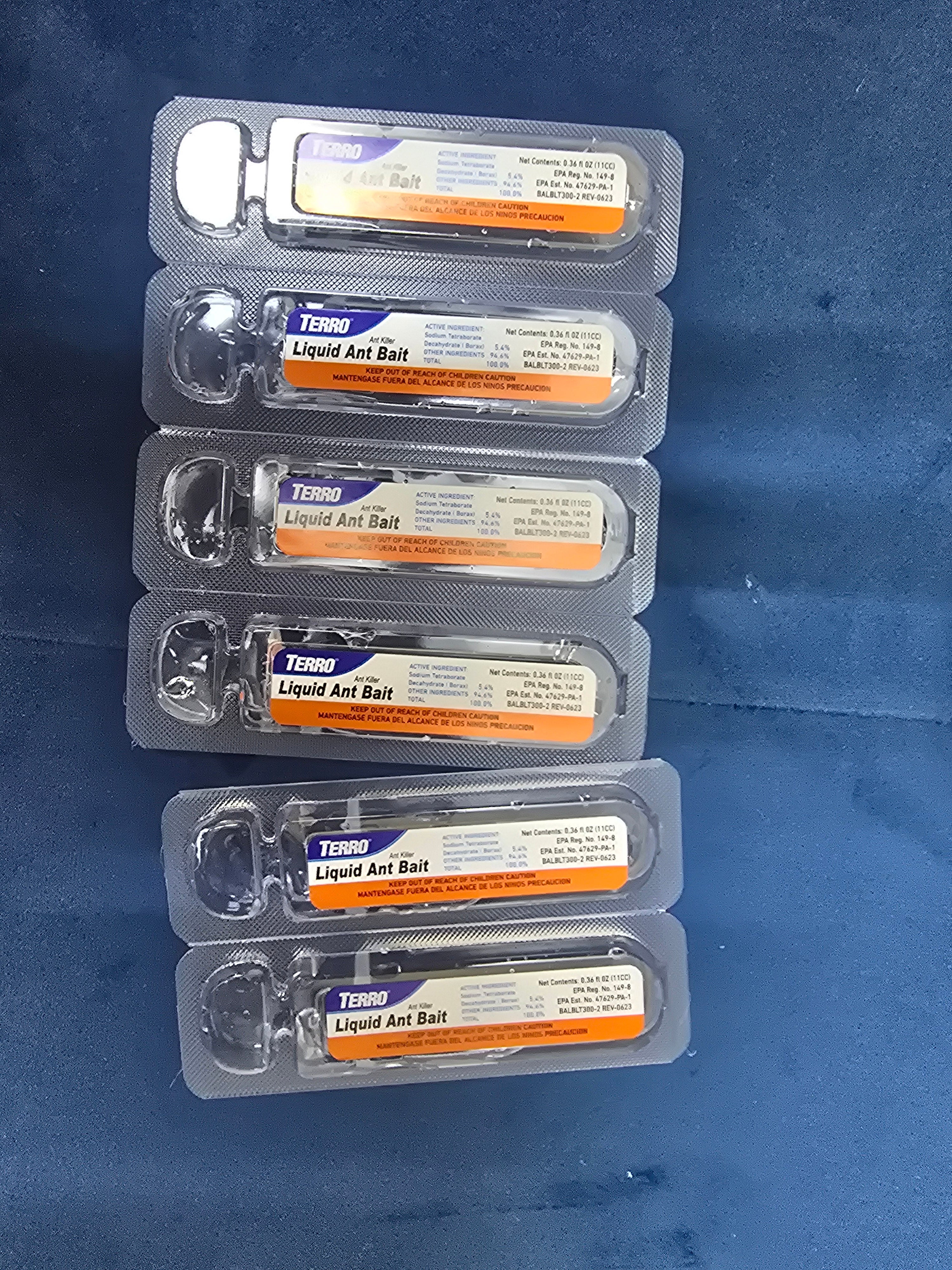 Terro T302 PreFilled Liquid Ant Killer II, 1-Packs of 6 Baits Each